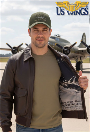 Мужская лётная кожаная куртка A-2 Cooper Original® B-17® Cowhide